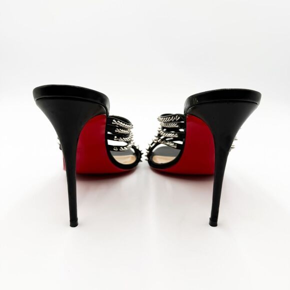 Christian Louboutin Martha Spike Accents100 Heels Mules EU 39.5 US 9.5 - Picture 5 of 12